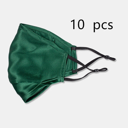 Three-layer artificial silk mask with filter PM2.5