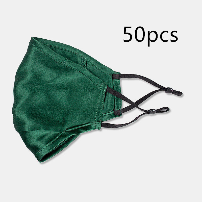 Three-layer artificial silk mask with filter PM2.5