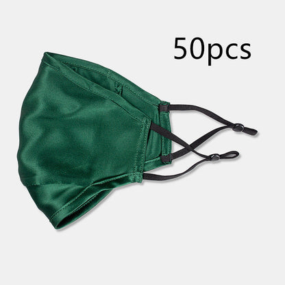 Three-layer artificial silk mask with filter PM2.5
