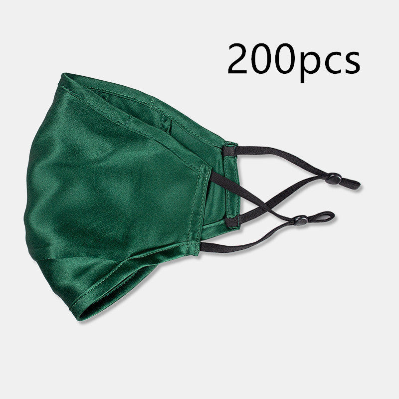 Three-layer artificial silk mask with filter PM2.5