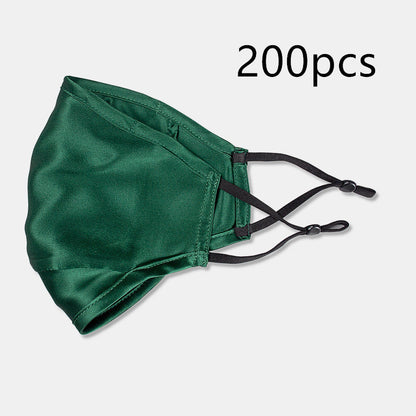 Three-layer artificial silk mask with filter PM2.5