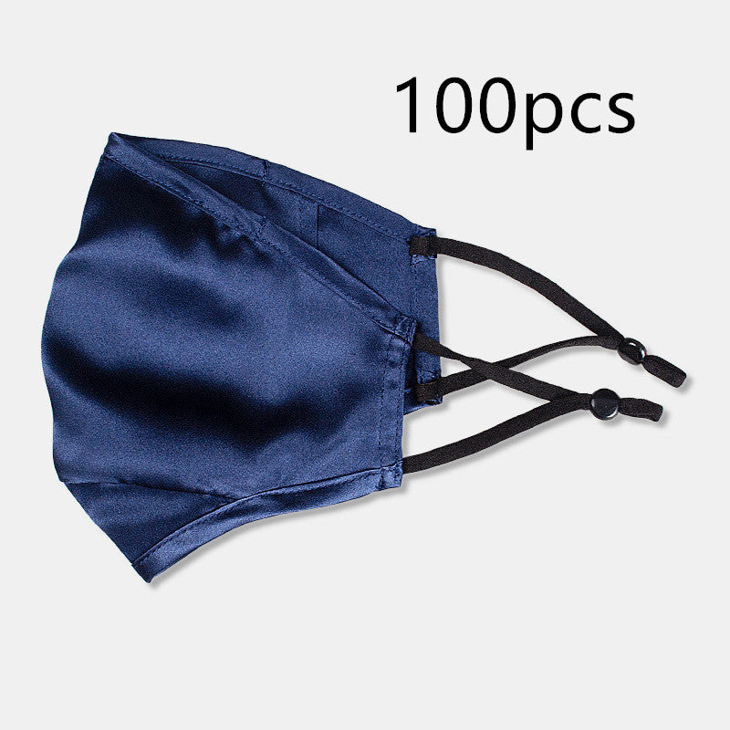 Three-layer artificial silk mask with filter PM2.5