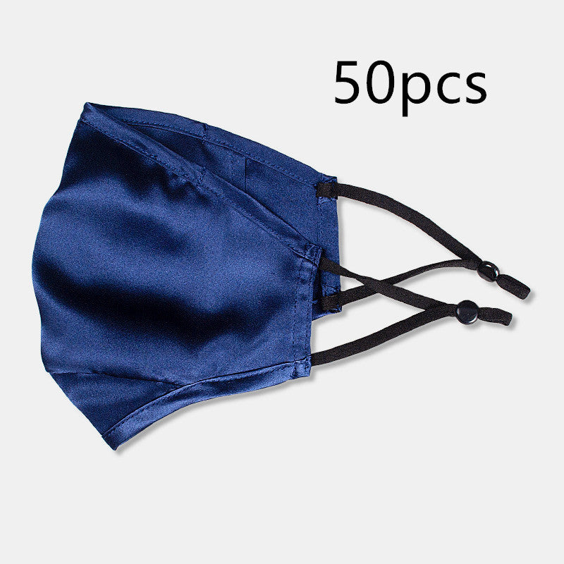 Three-layer artificial silk mask with filter PM2.5