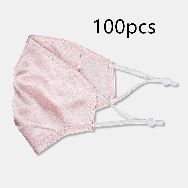 Three-layer artificial silk mask with filter PM2.5