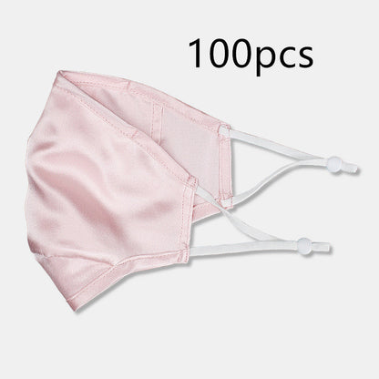 Three-layer artificial silk mask with filter PM2.5