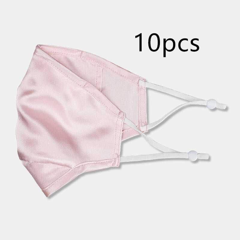 Three-layer artificial silk mask with filter PM2.5