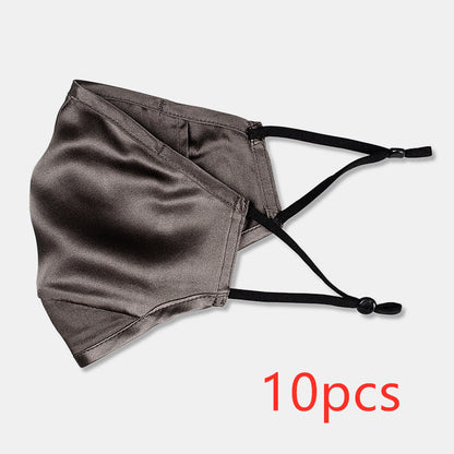 Three-layer artificial silk mask with filter PM2.5