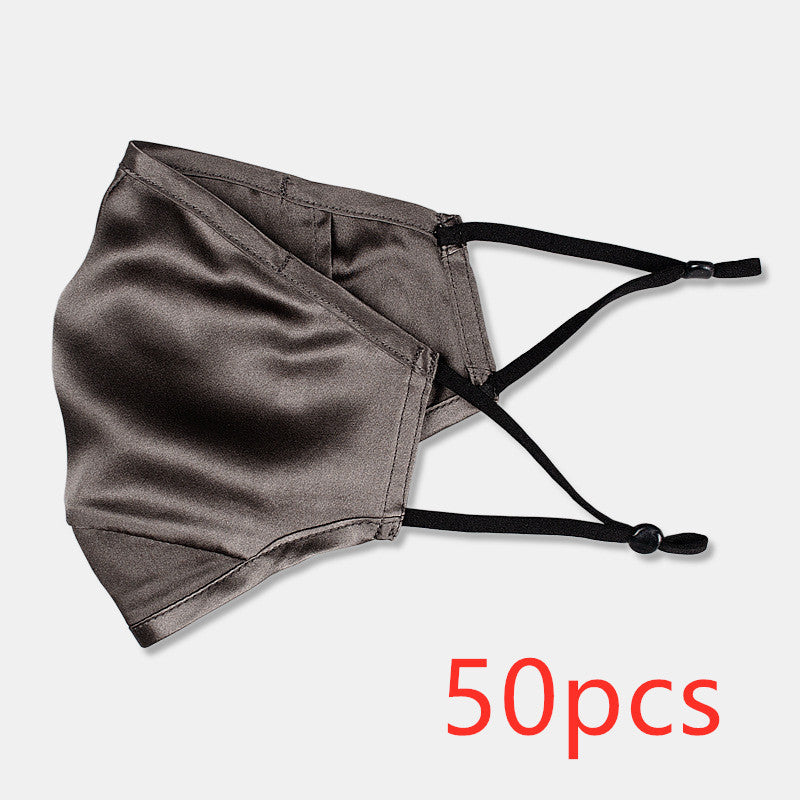 Three-layer artificial silk mask with filter PM2.5
