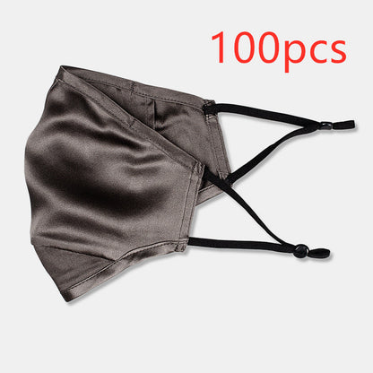 Three-layer artificial silk mask with filter PM2.5