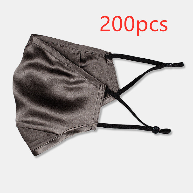 Three-layer artificial silk mask with filter PM2.5