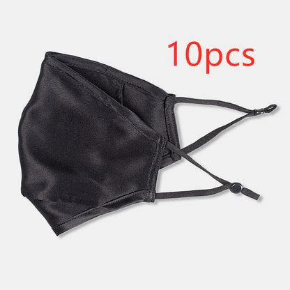 Three-layer artificial silk mask with filter PM2.5