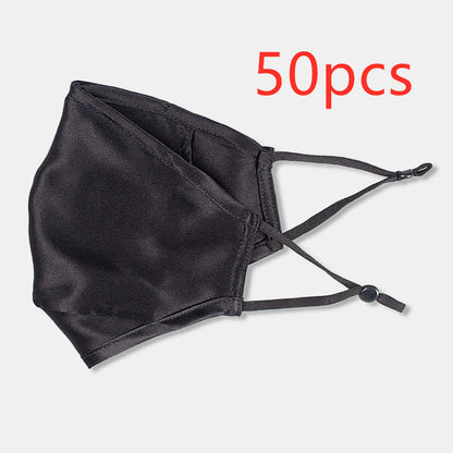 Three-layer artificial silk mask with filter PM2.5