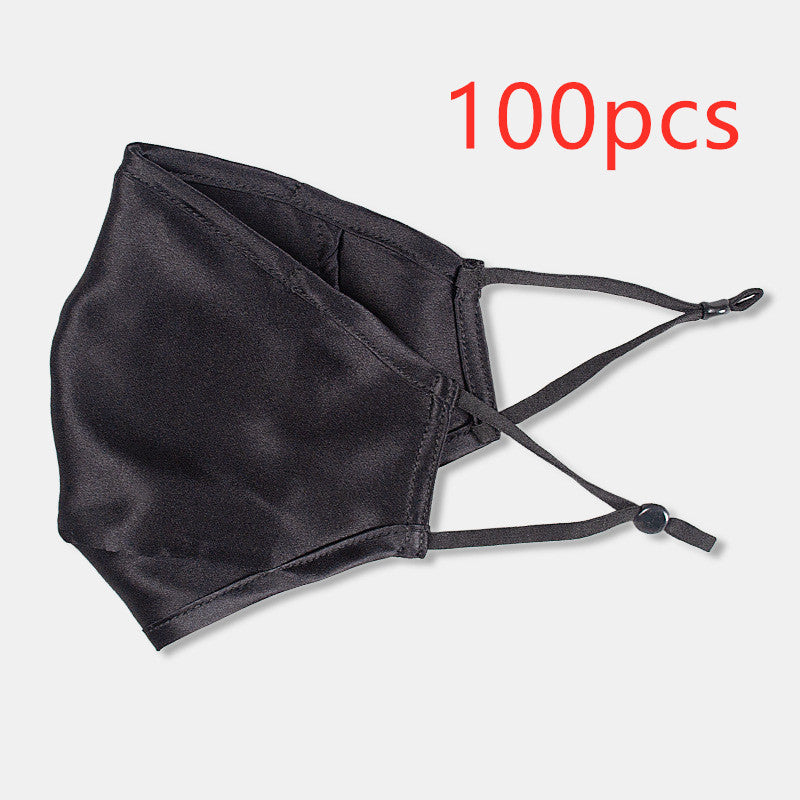 Three-layer artificial silk mask with filter PM2.5