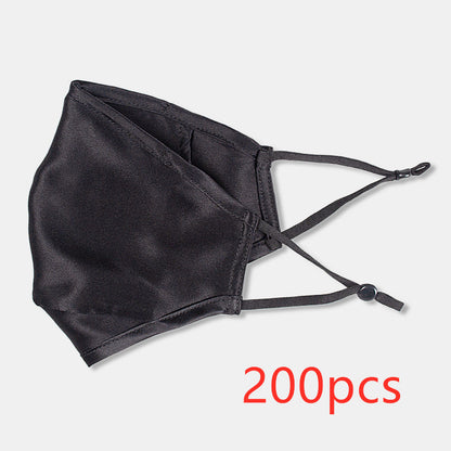 Three-layer artificial silk mask with filter PM2.5