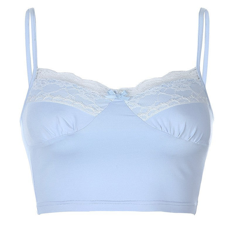 New Lace Milk Silk Sling Vest