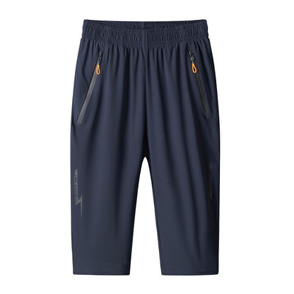 Outdoor Cropped Pants Men's Ice Silk Shorts