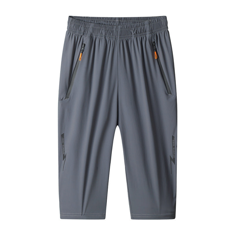 Outdoor Cropped Pants Men's Ice Silk Shorts