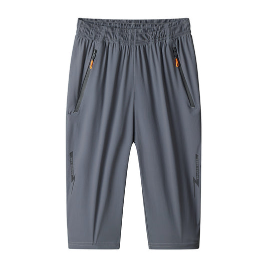 Outdoor Cropped Pants Men's Ice Silk Shorts
