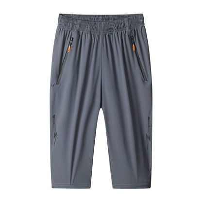 Outdoor Cropped Pants Men's Ice Silk Shorts