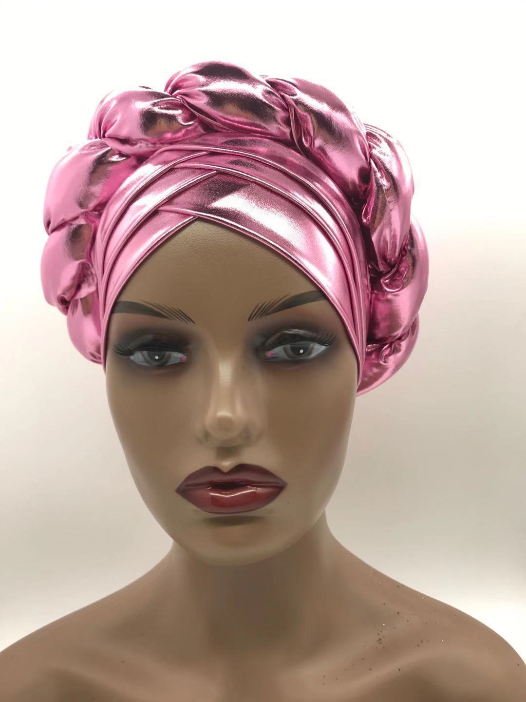 Three-Layer Brim Milk Silk Bronzing Braid Head