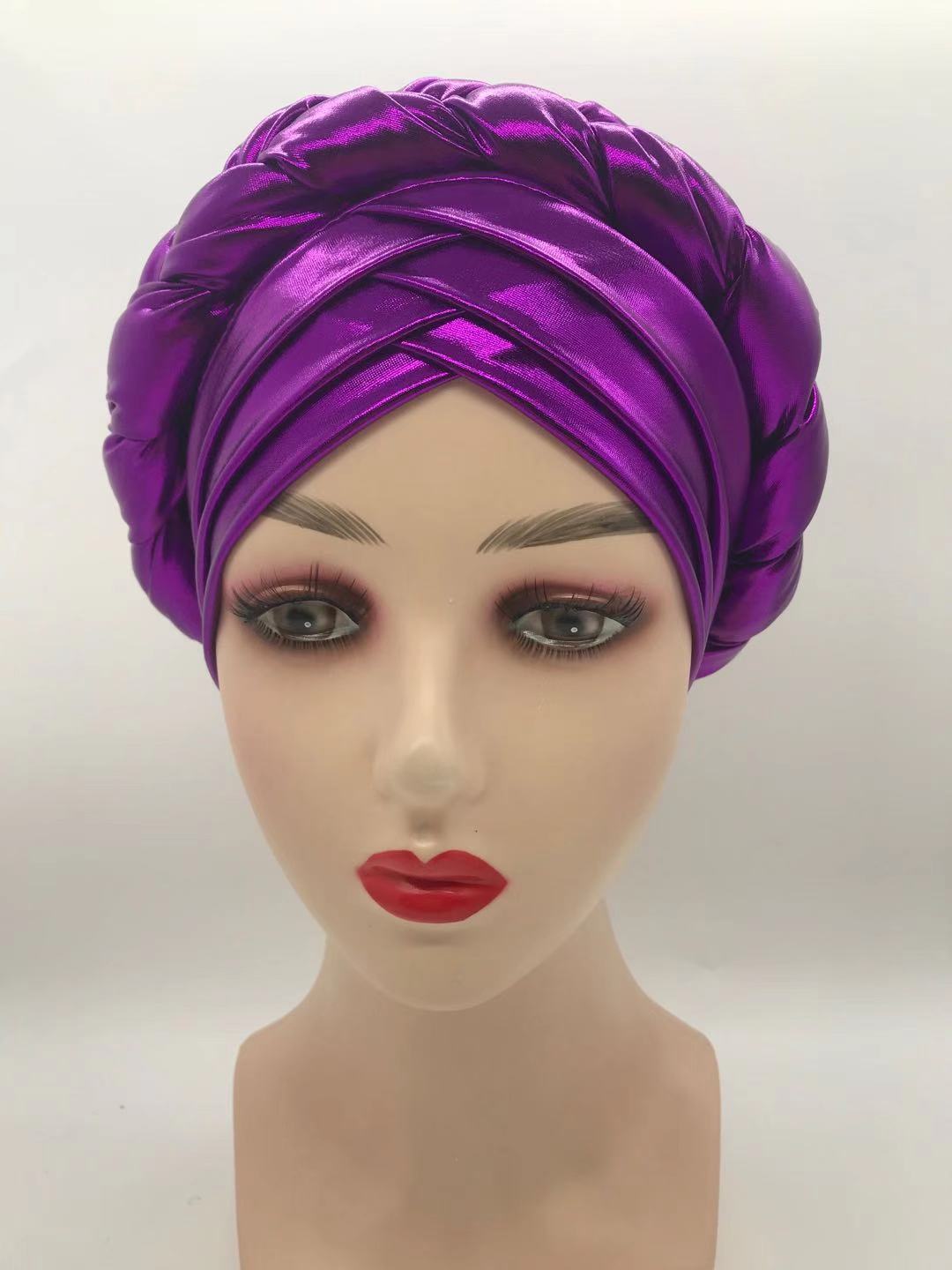 Three-Layer Brim Milk Silk Bronzing Braid Head