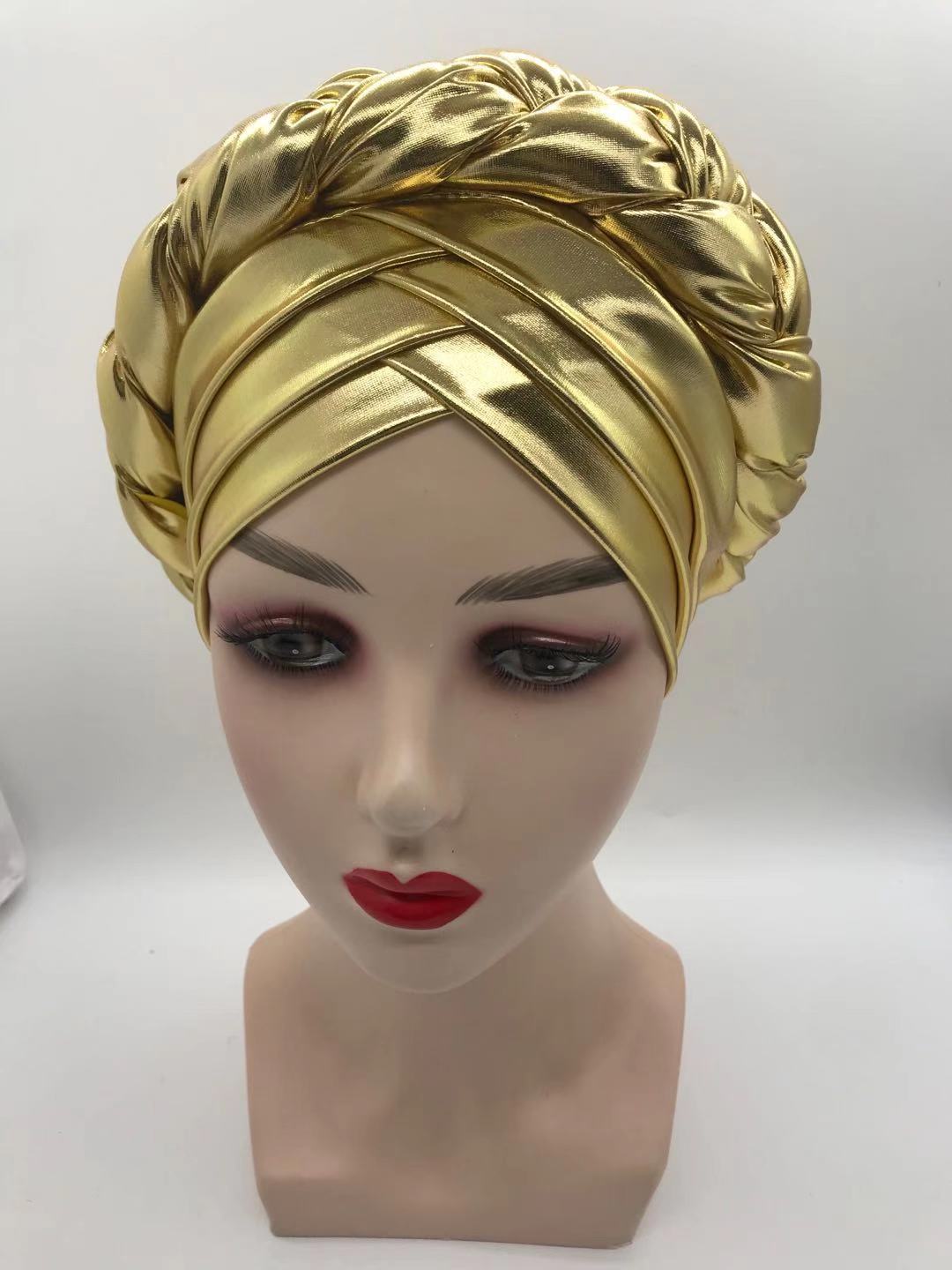 Three-Layer Brim Milk Silk Bronzing Braid Head