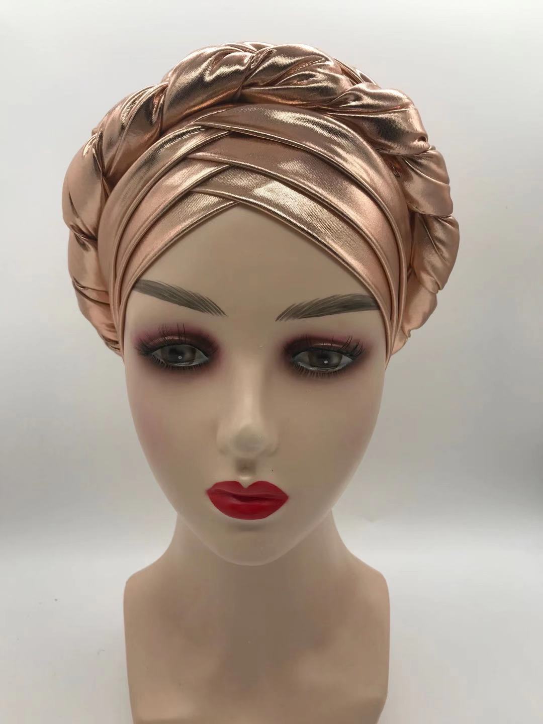 Three-Layer Brim Milk Silk Bronzing Braid Head