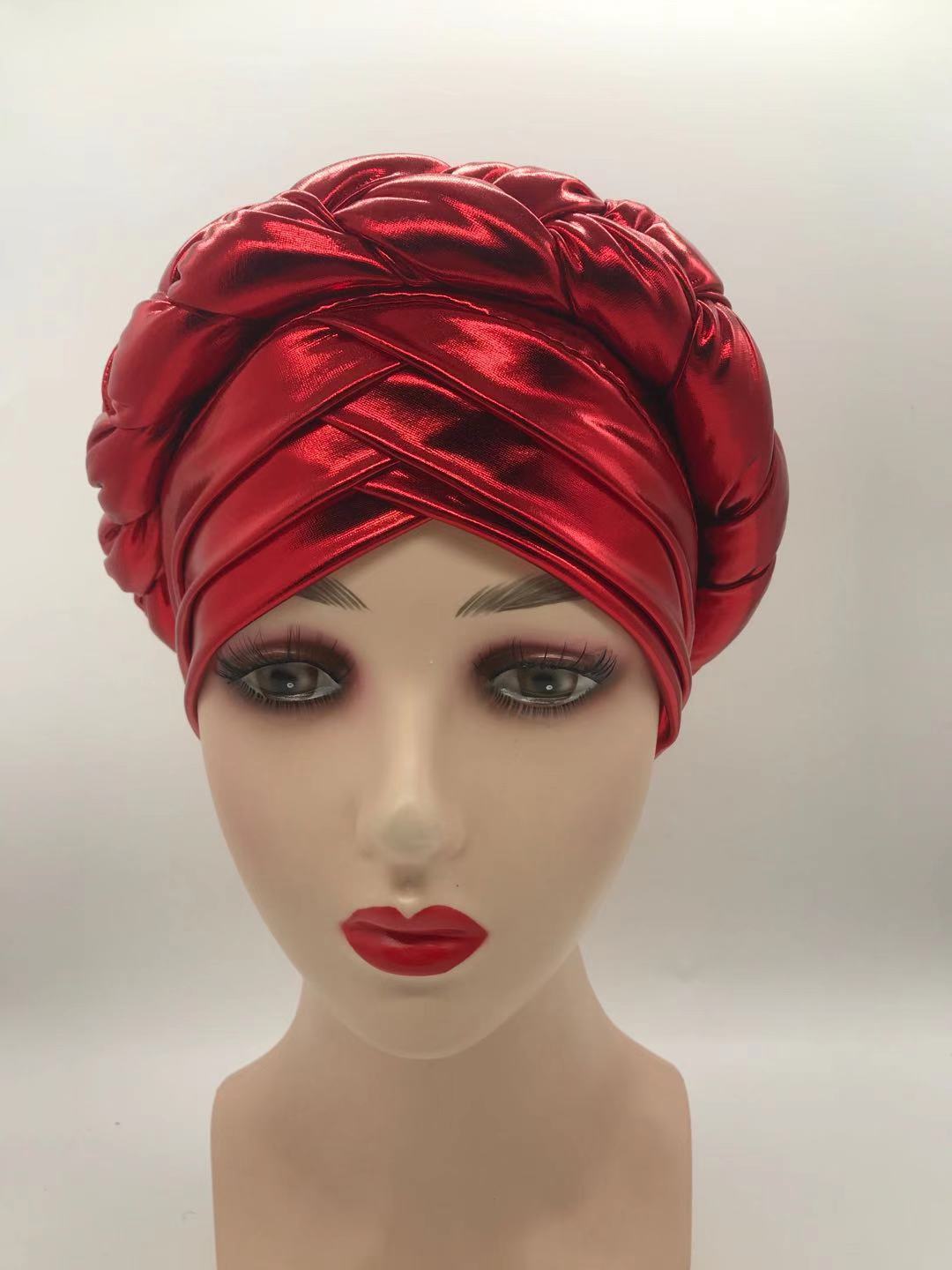 Three-Layer Brim Milk Silk Bronzing Braid Head
