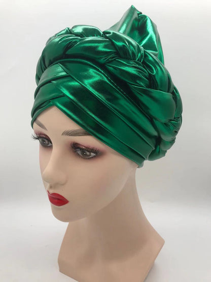Three-Layer Brim Milk Silk Bronzing Braid Head
