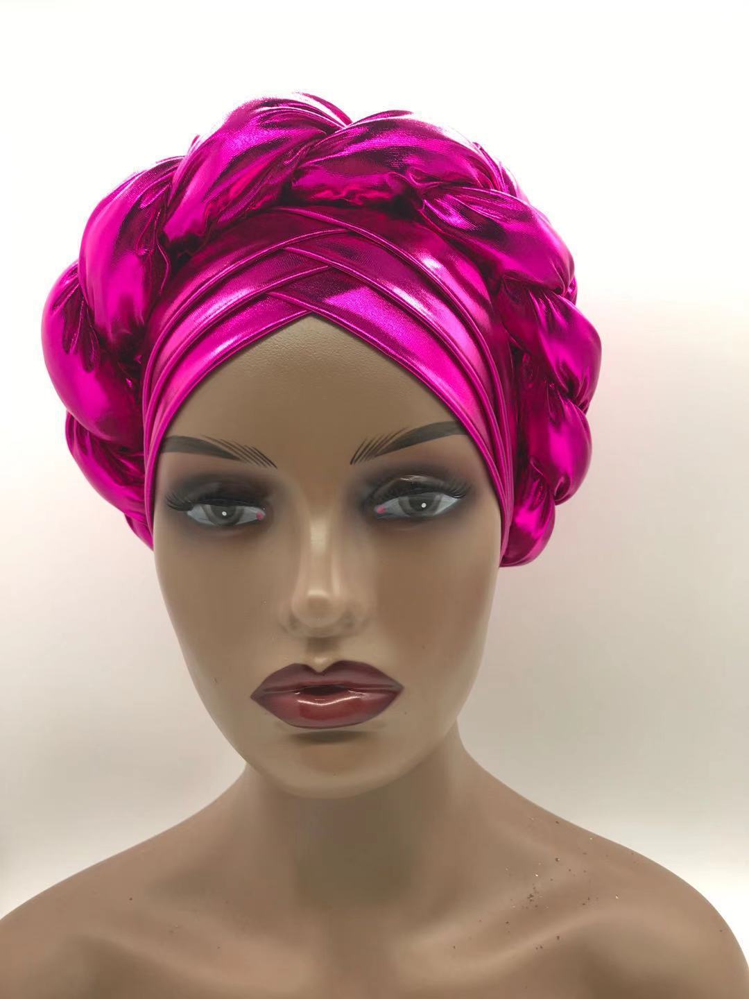 Three-Layer Brim Milk Silk Bronzing Braid Head