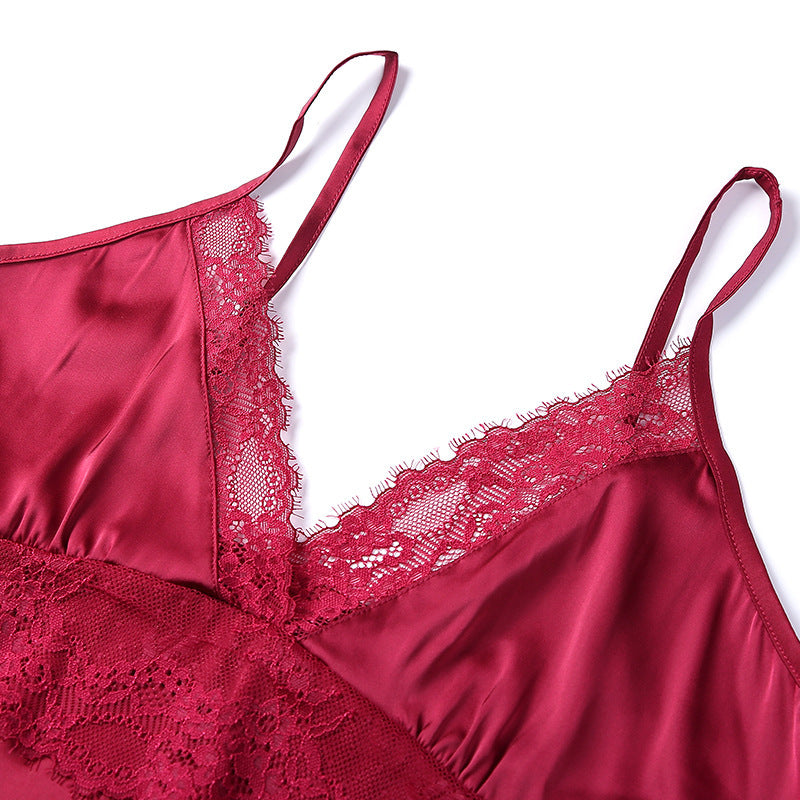 Ice Silk Satin Pajamas Homewear European And American Style