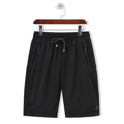Breathable Ice Silk Mesh Stretch Shorts