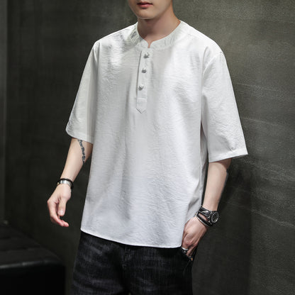 Ice Silk T-shirt Men's Short Sleeve