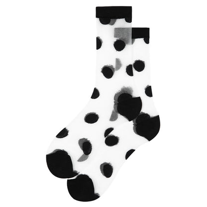 Crystal Silk Stockings Breathable Tube Socks