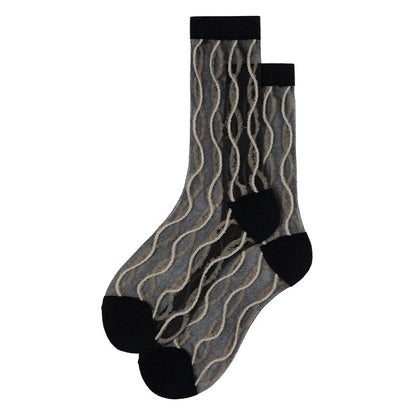 Crystal Silk Stockings Breathable Tube Socks