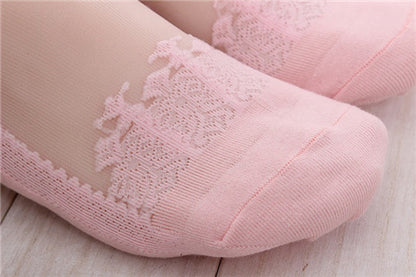 Women'S Thin Transparent Glass Silk Crystal Stockings