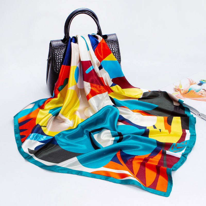 Imitation Silk Printing Flight Attendant Scarf