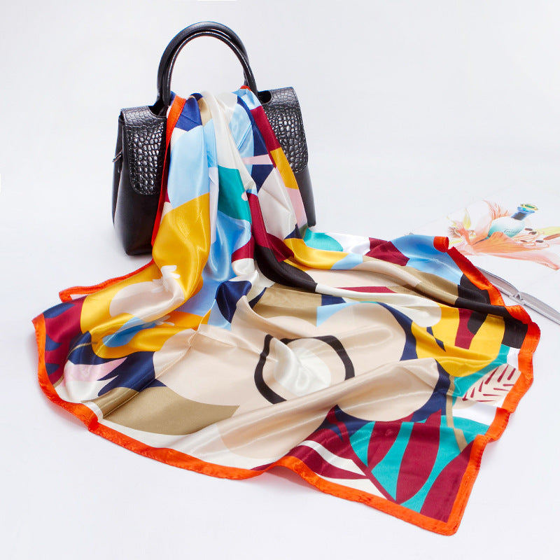 Imitation Silk Printing Flight Attendant Scarf