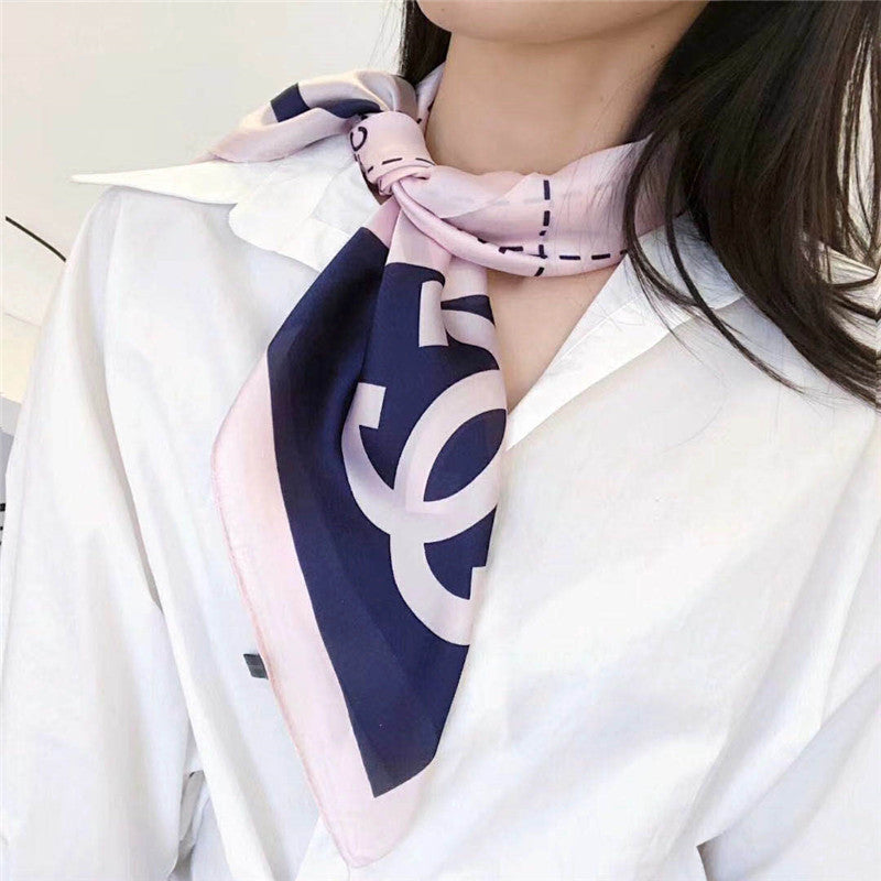 Silk Scarf All-match Snood Small Square