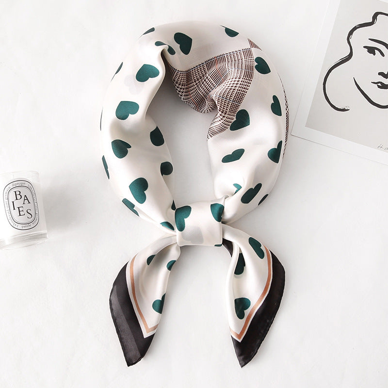 Silk Scarf All-match Snood Small Square