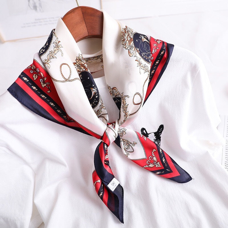 Silk Scarf All-match Snood Small Square