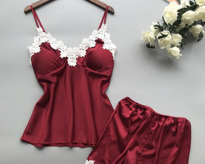 Two-Piece Silk Pajamas And Home Service