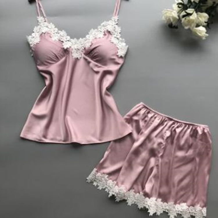 Two-Piece Silk Pajamas And Home Service