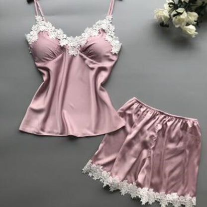 Two-Piece Silk Pajamas And Home Service