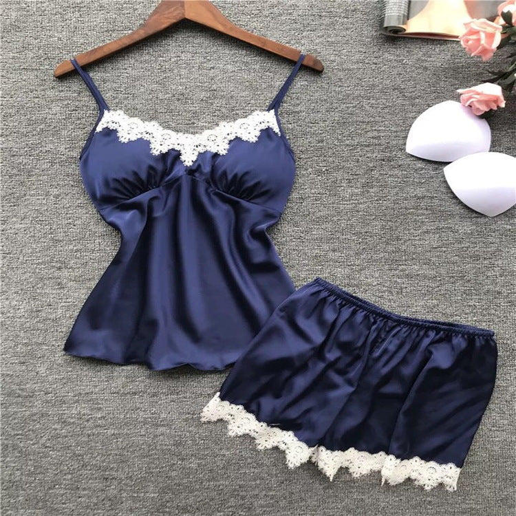 Two-Piece Silk Pajamas And Home Service