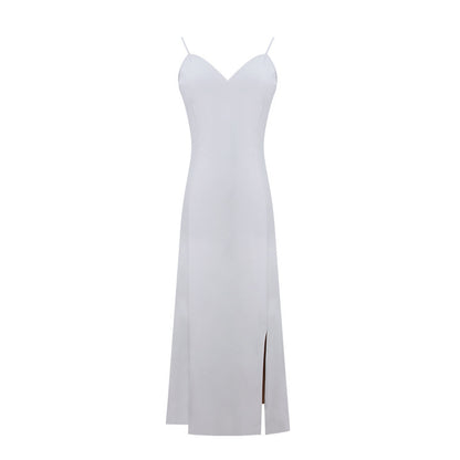 Big Sister'S Heavy Crepe Silk Suspender Dress