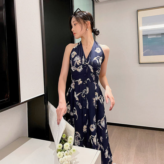 Big Sister'S Heavy Crepe Silk Suspender Dress
