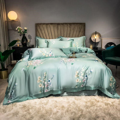 Lyocell Summer Cool Silk Skating Flower Quilt Cover