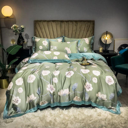 Lyocell Summer Cool Silk Skating Flower Quilt Cover