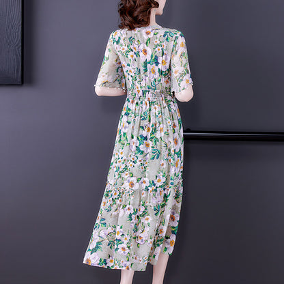 Silk  Silk Dress Female Summer High-end